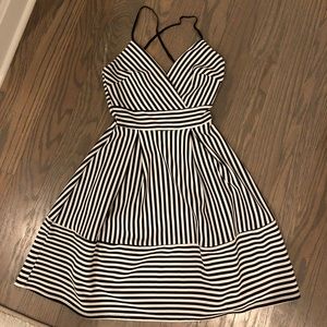 Aqua Striped Dress